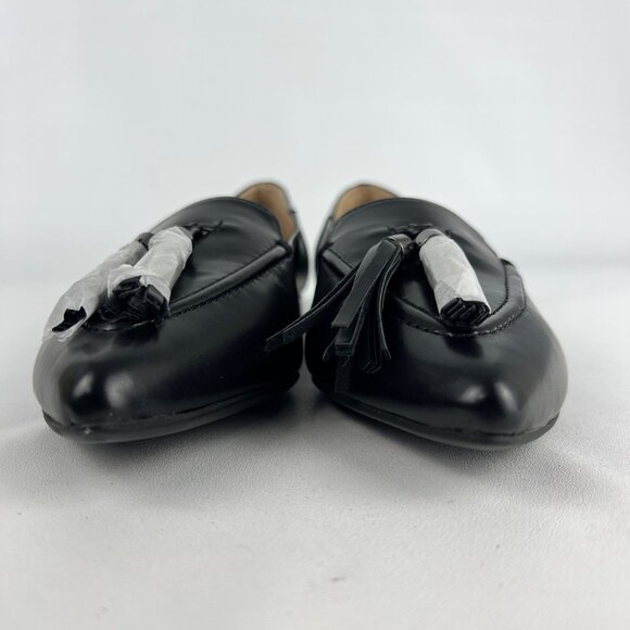 Franco Sarto Womens Rachelle Black Tassel Flat Loafer Pointed Toe size 7.5M - Picture 6 of 16